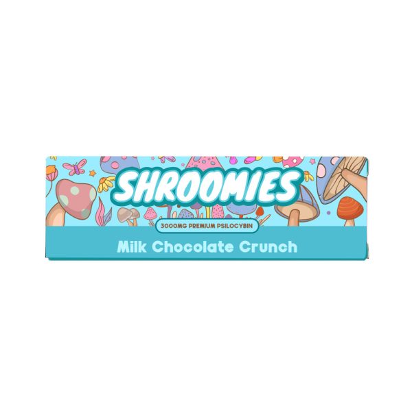 Shroomies – Milk Chocolate Crunch Bar – 3000mg (4 x 750mg Doses) - Image 2