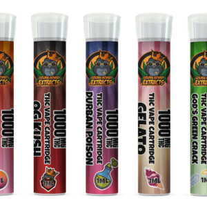 Golden Monkey Extracts - 1000MG THC 1mL Vape Cartridge