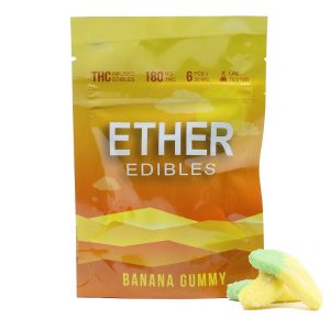 Ether Edibles Banana Gummy 180mg