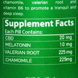 Alternative view of SleeBD - Mint Capsules 600mg CBD